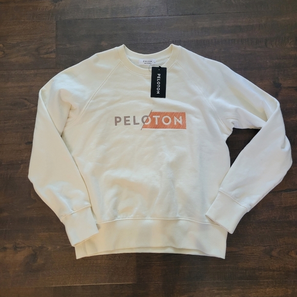 New Peloton Embroidered Crew Neck Sweatshirt, Size Small S Logo - Picture 2 of 5
